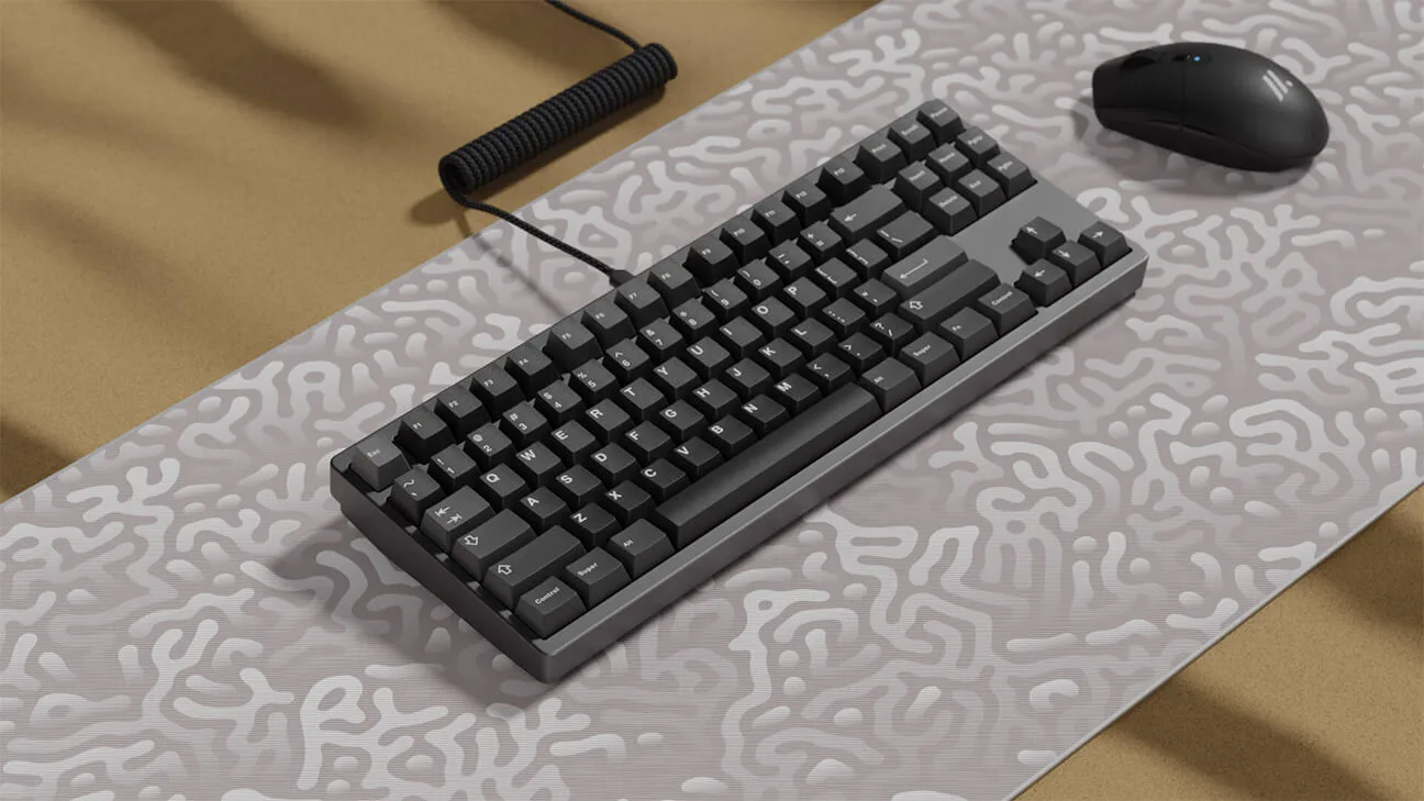 coral white deskmat by zuiver.one